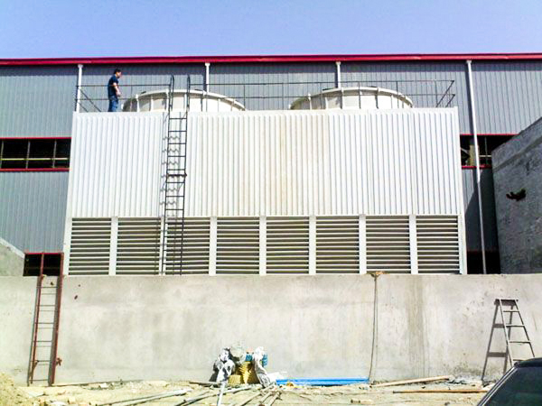 方形逆流式玻璃冷却塔 方形逆流式玻璃冷却塔